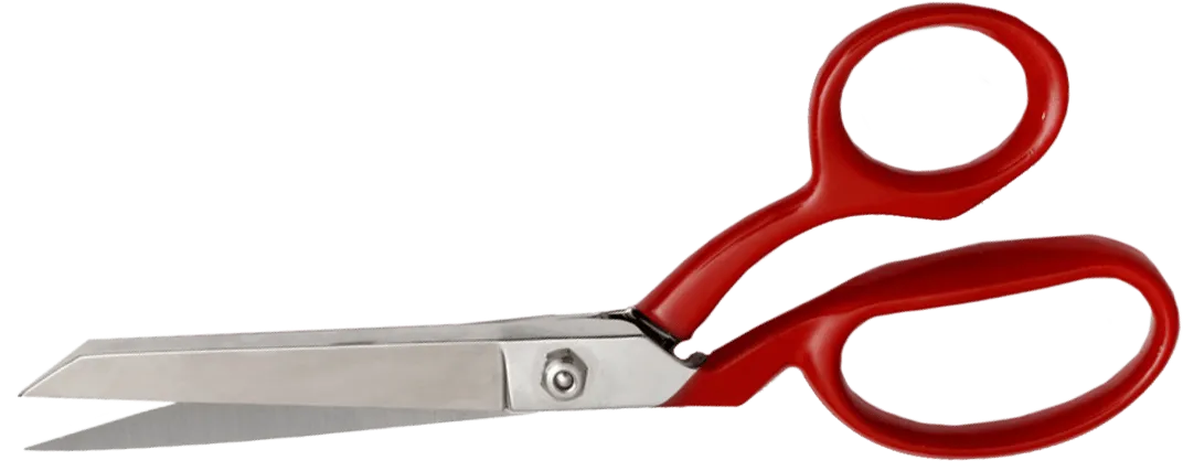 Schere mit rotem Griff